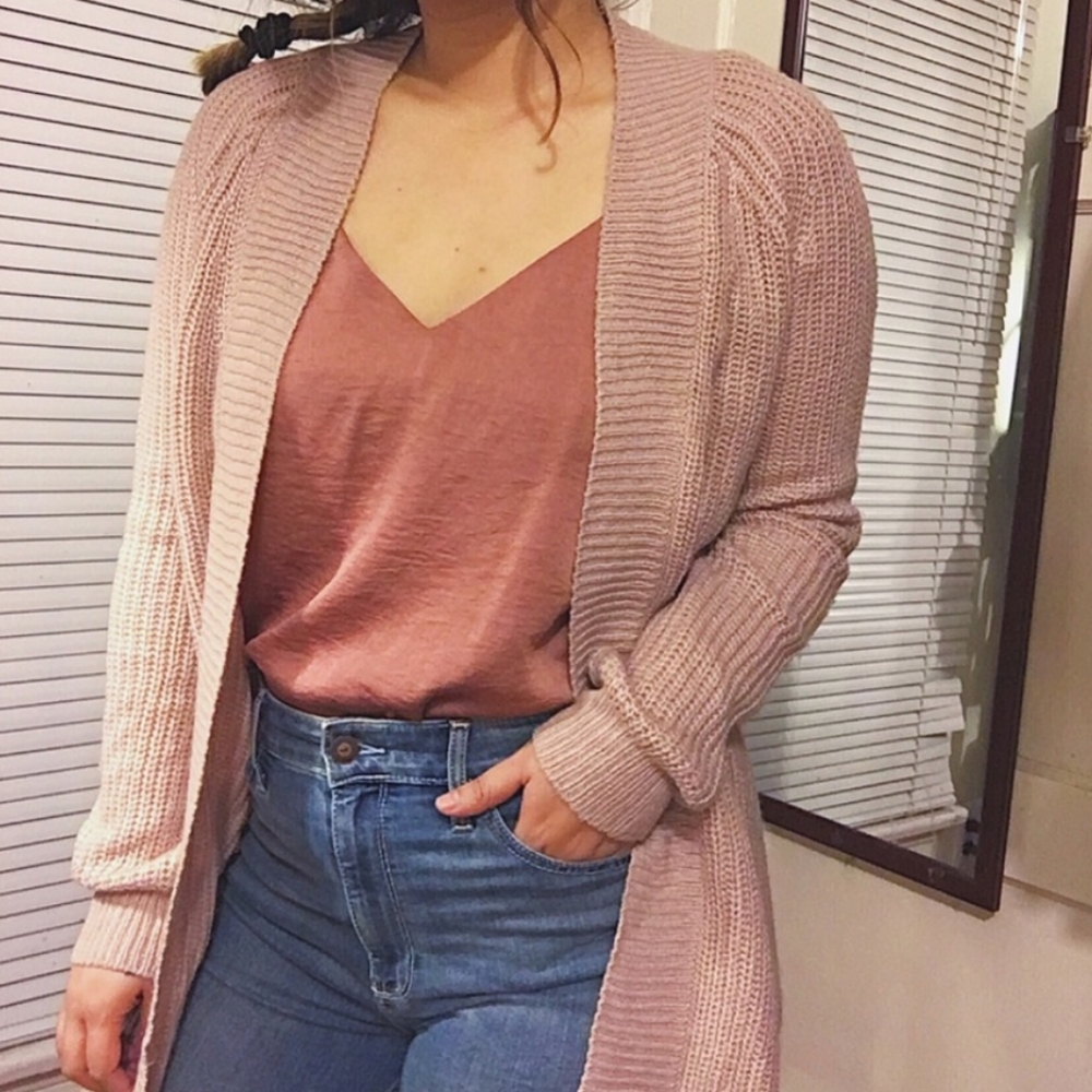 Ransom Pink Blush Knit Cardigan